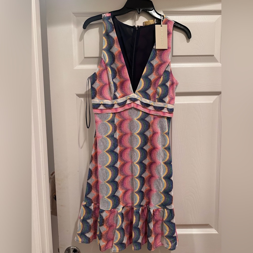 ramy brook delilah v neck woven minidress